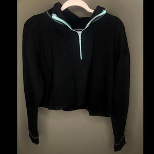 Black Crop Sweatshirt